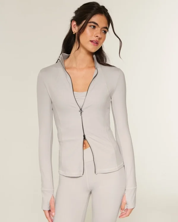 Gilly Hicks Active Recharge Slim & Snatched Full-Zip Gilly Hicks Active Recharge Slim & Snatched Full-Zip