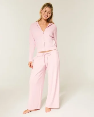 Gilly Hicks Always Cozy Waffle Zip-Up Hoodie