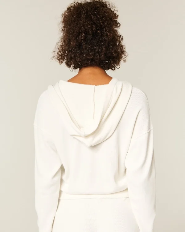 Gilly Hicks Always Cozy Waffle Zip-Up Hoodie Gilly Hicks Always Cozy Waffle Zip-Up Hoodie