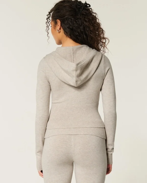 Gilly Hicks Gemütlicher Sweater-Strick-Hoodie mit Reißverschluss Gilly Hicks Gemütlicher Sweater-Strick-Hoodie mit Reißverschluss