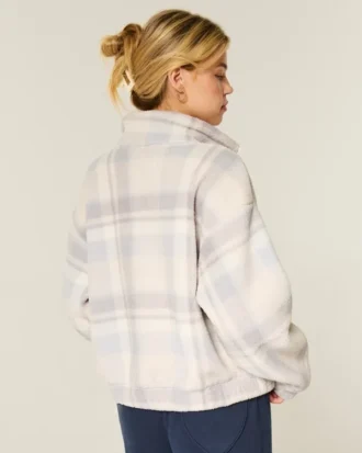 Gilly Hicks Sherpa-Sweatshirt mit Reißverschluss