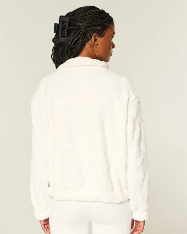 Gilly Hicks Sherpa-Sweatshirt mit Reißverschluss Gilly Hicks Sherpa-Sweatshirt mit Reißverschluss