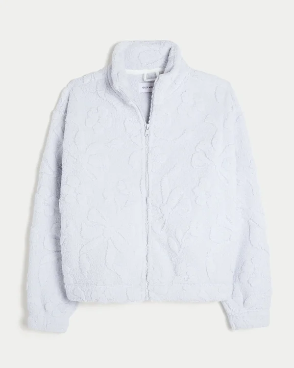 Gilly Hicks Sherpa-Sweatshirt mit Reißverschluss Gilly Hicks Sherpa-Sweatshirt mit Reißverschluss