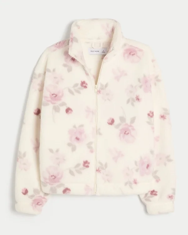 Gilly Hicks Sherpa-Sweatshirt mit Reißverschluss Gilly Hicks Sherpa-Sweatshirt mit Reißverschluss