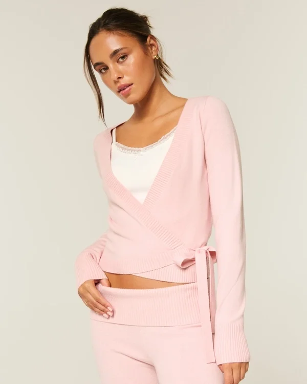 Gilly Hicks Strick-Wickeloberteil Gilly Hicks Strick-Wickeloberteil