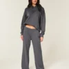 Glitzerndes Logo-Grafik Wide-Leg Sweatpants