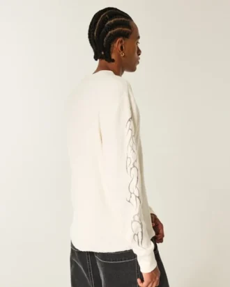 Graffiti Graphic Thermal Crew Shirt Graffiti Graphic Thermal Crew Shirt