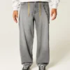 Graue Skater-Baggy-Jeans Graue Skater-Baggy-Jeans