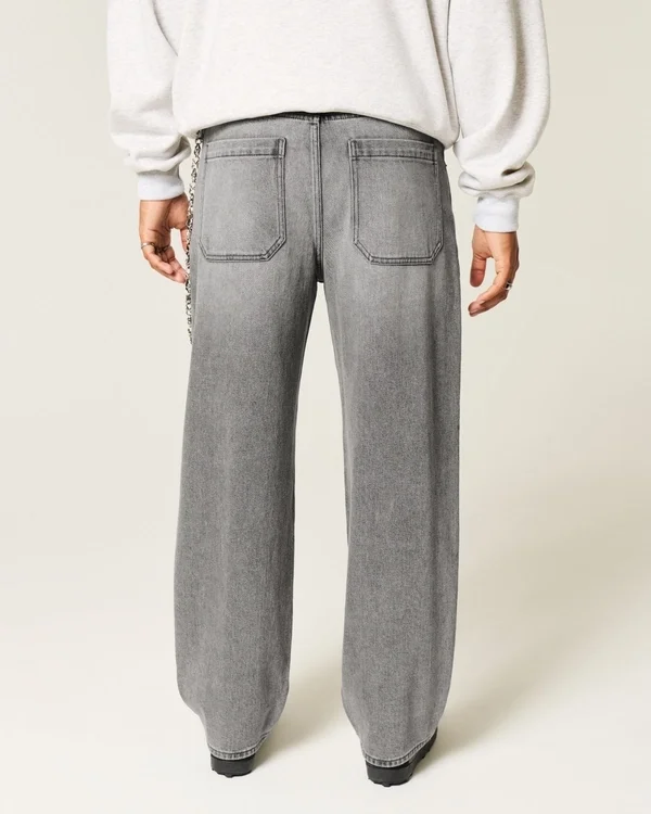 Graue Skater-Baggy-Jeans Graue Skater-Baggy-Jeans