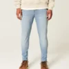 Hellblaue Athletic Skinny Jeans Hellblaue Athletic Skinny Jeans