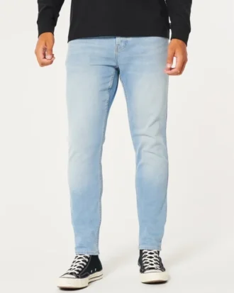 Hellblaue Athletic Skinny Jeans Hellblaue Athletic Skinny Jeans