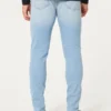 Hellblaue Athletic Skinny Jeans