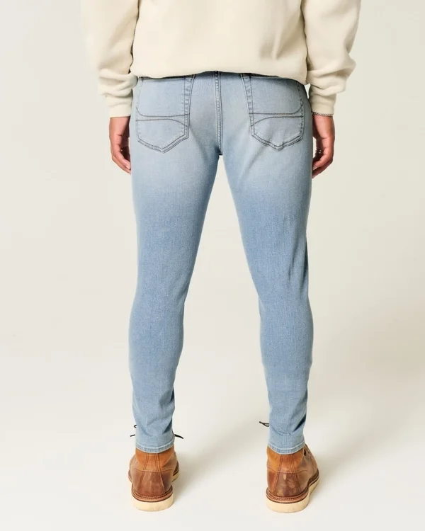 Hellblaue Athletic Skinny Jeans Hellblaue Athletic Skinny Jeans