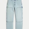 Hellblaue Baggy Carpenter Jeans Hellblaue Baggy Carpenter Jeans