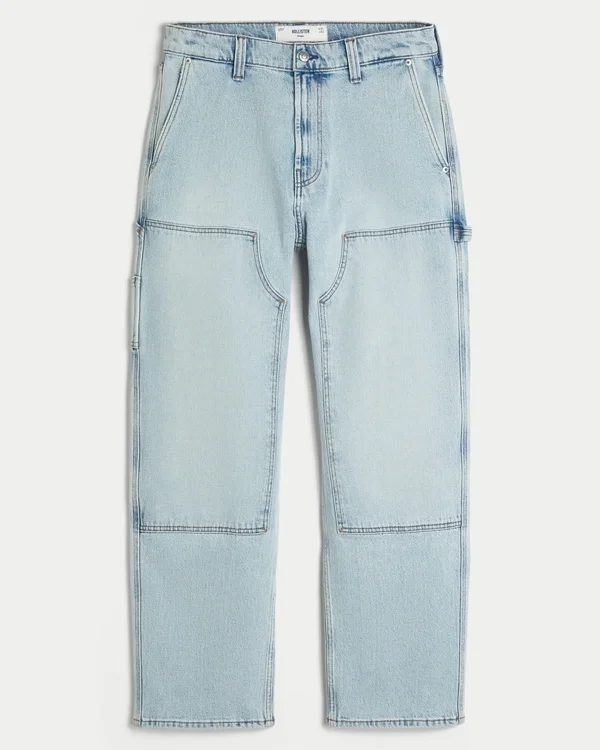 Hellblaue Baggy Carpenter Jeans Hellblaue Baggy Carpenter Jeans