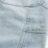 Hellblaue Baggy-Jeans im Painter-Stil