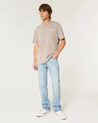 Hellblaue Bootcut-Jeans Hellblaue Bootcut-Jeans