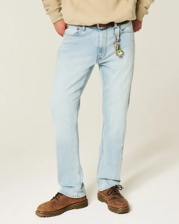 Hellblaue Slim-Fit-Jeans Hellblaue Slim-Fit-Jeans