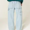 Hellblaue Super Baggy Painter Jeans