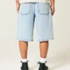 Hellblaue, superweite Jeansshorts Hellblaue, superweite Jeansshorts