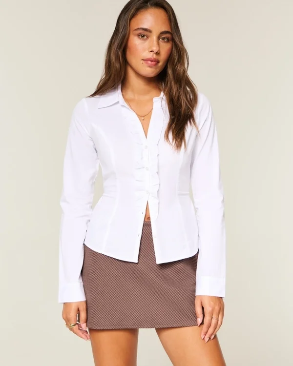 Hoch geschnittener Mini-Rock in A-Linie Hoch geschnittener Mini-Rock in A-Linie