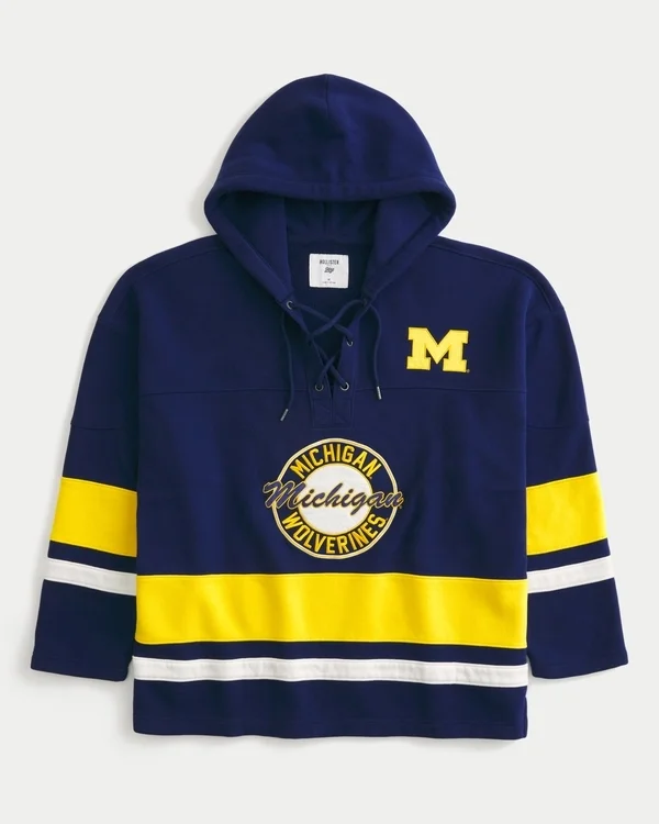 Hockey-Sweatshirt mit Grafik der University of Michigan Wolverines Hockey-Sweatshirt mit Grafik der University of Michigan Wolverines