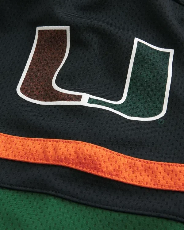 Hockey-Trikot mit Grafik der University of Miami Hurricanes Hockey-Trikot mit Grafik der University of Miami Hurricanes