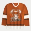 Hockey-Trikot mit Grafik der University of Texas at Austin Longhorns Hockey-Trikot mit Grafik der University of Texas at Austin Longhorns
