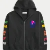 Hollister x Taco Bell Boxy Graphic Zip-Up Hoodie Hollister x Taco Bell Boxy Graphic Zip-Up Hoodie