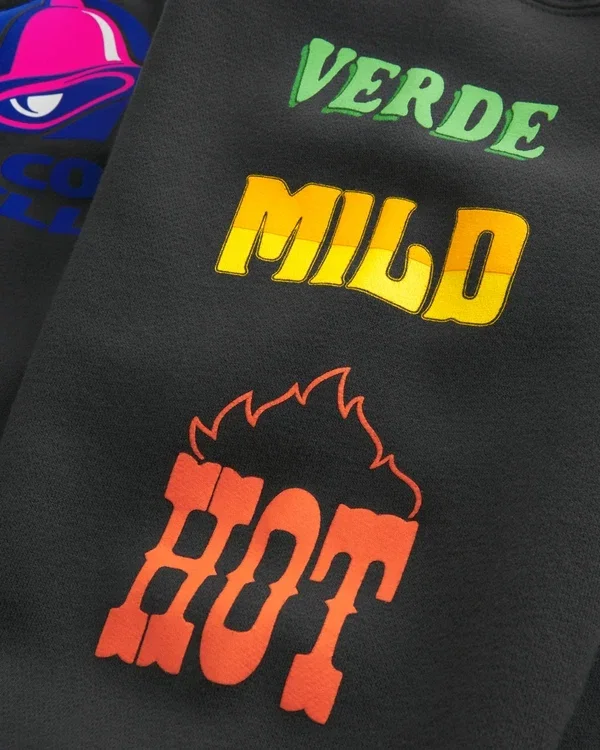 Hollister x Taco Bell Boxy Graphic Zip-Up Hoodie Hollister x Taco Bell Boxy Graphic Zip-Up Hoodie