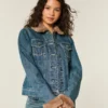Jeansjacke mit Kunstfellbesatz Jeansjacke mit Kunstfellbesatz
