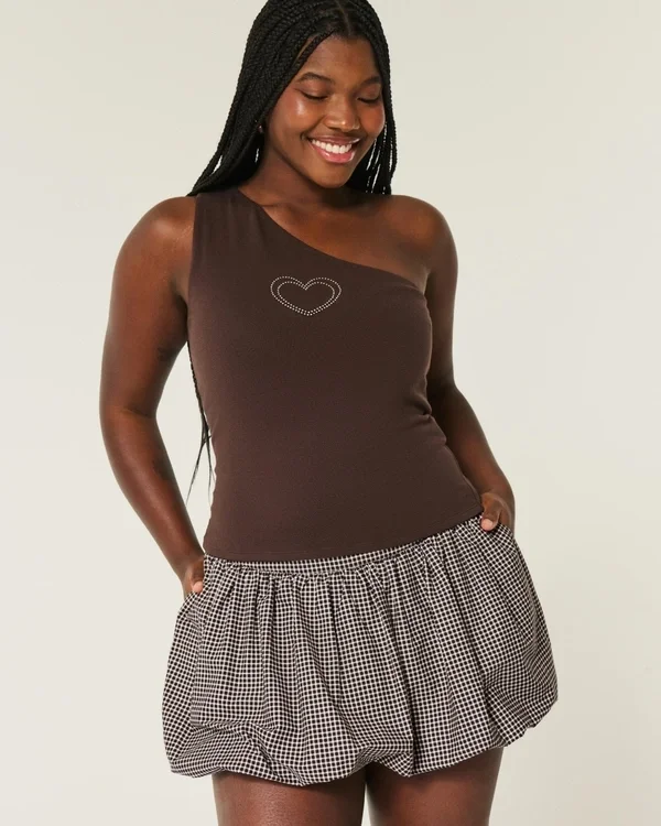 Karierter Bubble-Minirock Karierter Bubble-Minirock