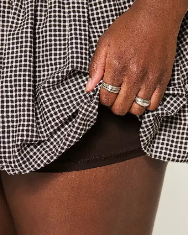 Karierter Bubble-Minirock Karierter Bubble-Minirock