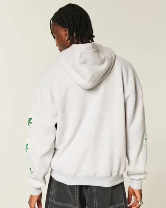 Kastenförmig Ohio State University Buckeyes Grafik-Kapuzenjacke mit Reißverschluss Kastenförmig Ohio State University Buckeyes Grafik-Kapuzenjacke mit Reißverschluss