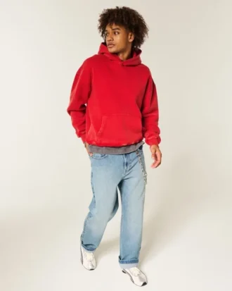 Kastenförmiger Hoodie