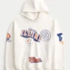 Kastenförmiger Hoodie mit Fighting Illini-Grafik der University of Illinois