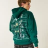 Kastenförmiger Hoodie mit Grafik der Michigan State University Spartans