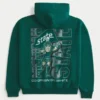 Kastenförmiger Hoodie mit Grafik der Michigan State University Spartans