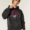 Kastenförmiger Hoodie mit Grafik der University of Georgia Bulldogs