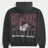 Kastenförmiger Hoodie mit Grafik der University of Georgia Bulldogs