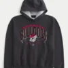 Kastenförmiger Hoodie mit Grafik der University of Georgia Bulldogs