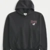 Kastenförmiger Hoodie mit Grafik der University of Georgia Bulldogs