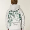 Kastenförmiger Hoodie mit Reißverschluss und Grafik der Michigan State University Spartans