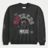 Kastenförmiges Sweatshirt mit Rutgers University Scarlet Knights Grafik