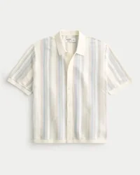 Kastig geschnittenes Kurzarm-Pulloverhemd Kastig geschnittenes Kurzarm-Pulloverhemd