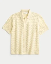 Kastig geschnittenes Kurzarm-Pulloverhemd