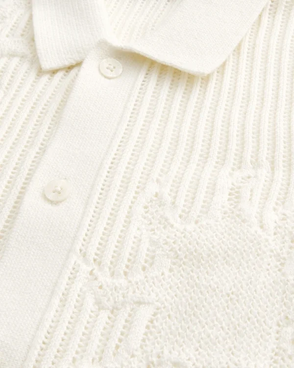 Kastig geschnittenes Kurzarm-Pulloverhemd Kastig geschnittenes Kurzarm-Pulloverhemd