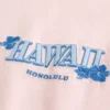 Kastig geschnittenes, schweres Hawaii-T-Shirt mit Grafik