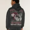 Kastiger Hoodie mit Grafik der Texas A&M University Aggies