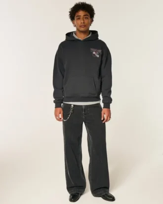 Kastiger Hoodie mit Grafik der Texas A&M University Aggies